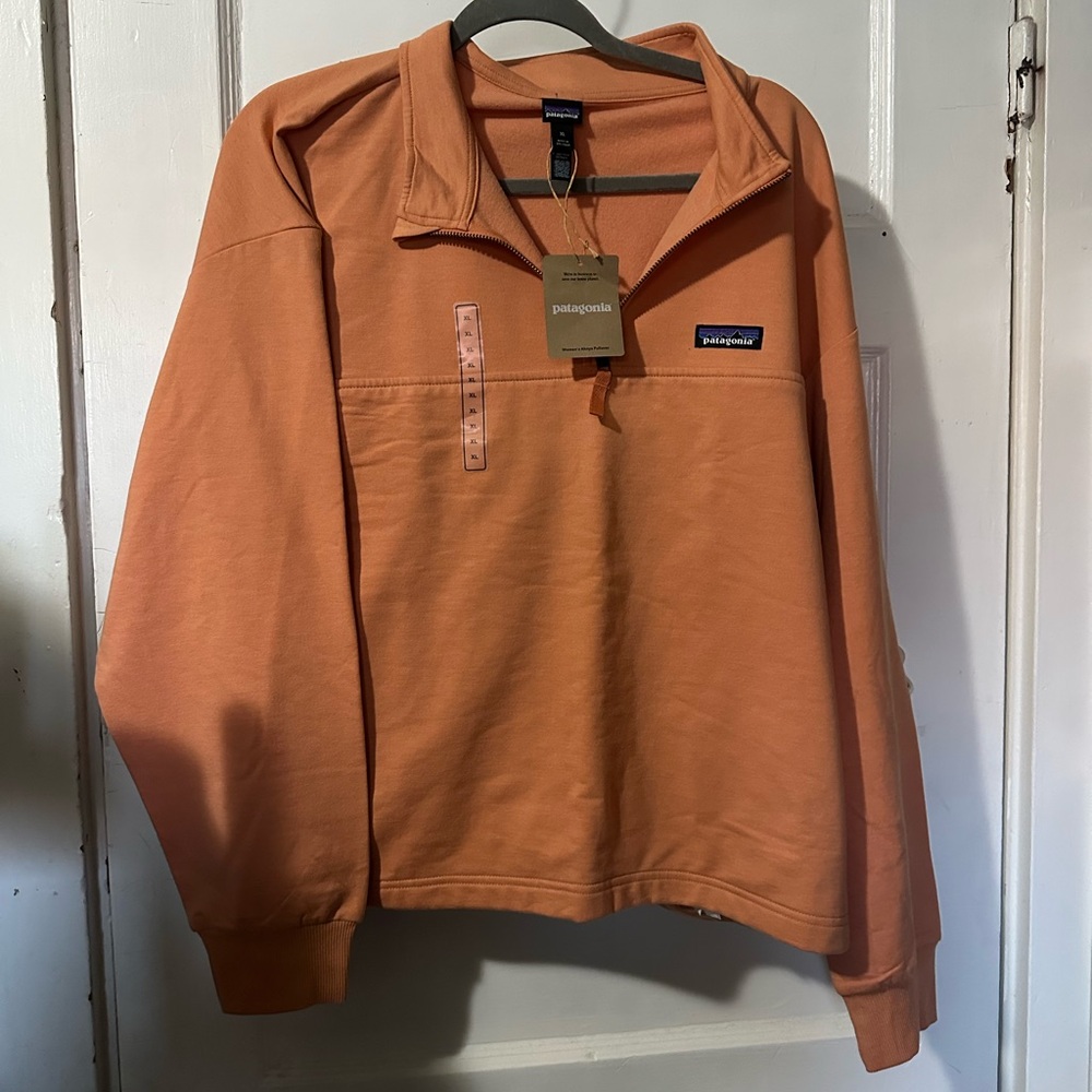 NWT! Patagonia Women's Ahnya 1/4 Zip Pullover Rock Melon XL - Picture 5 of 16